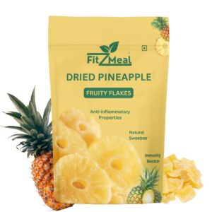 Fitmealz Dried Pineapple Fruity Flakes, 200 gms, Natural Sweetener, Immunity Booster